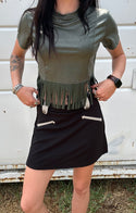 western style skort gunsmoke skort