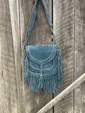 Genuine Suede Cross Body