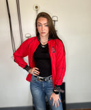 Red Bomber Jacket