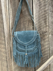 Genuine Suede Cross Body