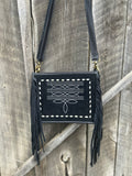 Black Suede Crossbody