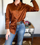 Satin Saddle Button Down