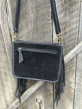 Black Suede Crossbody