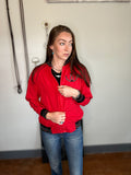 Red Bomber Jacket