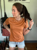 Stud Tee Rust