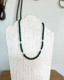 malachite necklace 18"