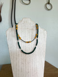 malachite necklace 18"