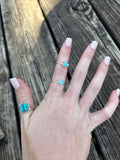 dainty turquoise rings. perfect everyday turquoise ring. 