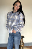 Plaid Crew Neck