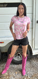 Pink cowgirl T